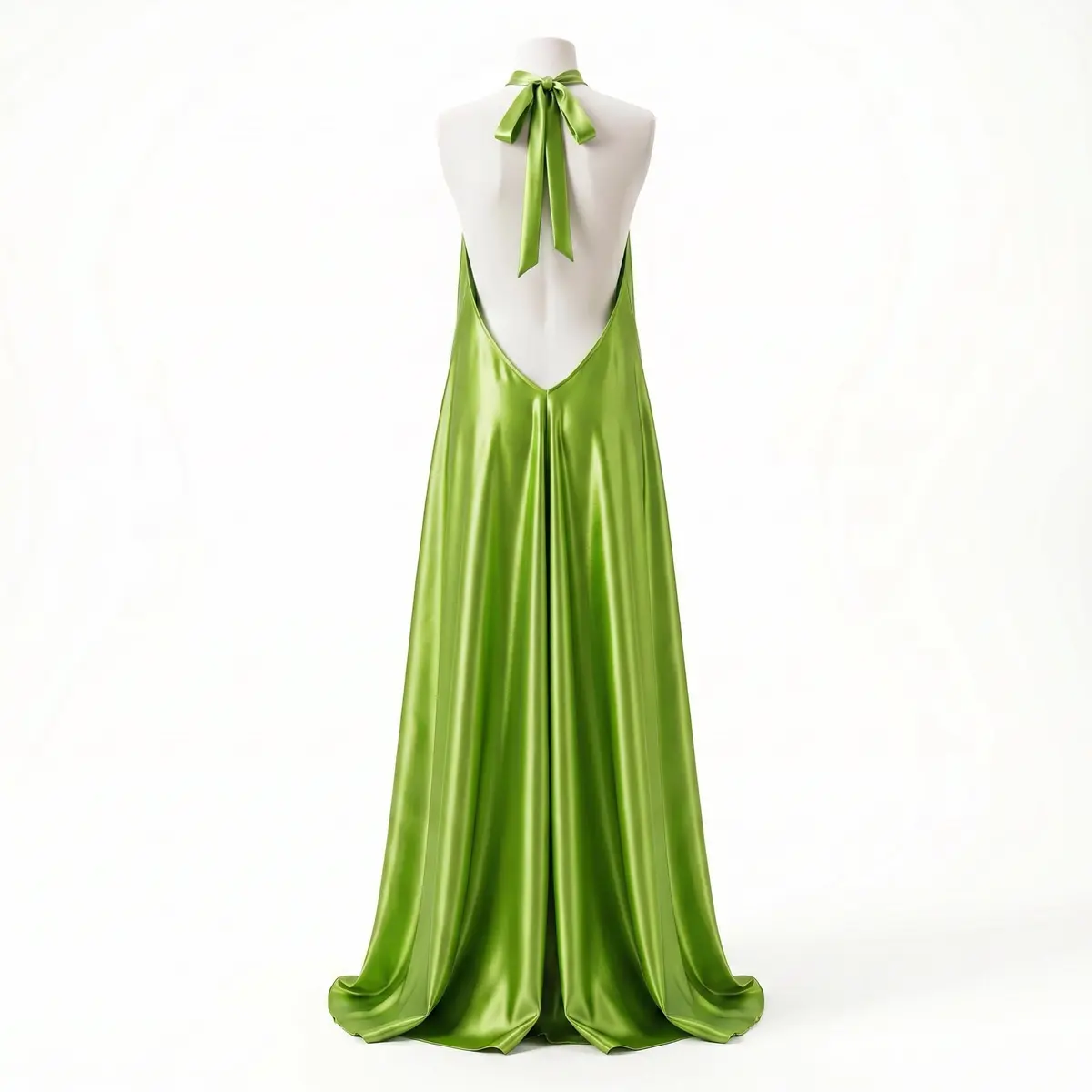 Vestido Halter Verde Lima
