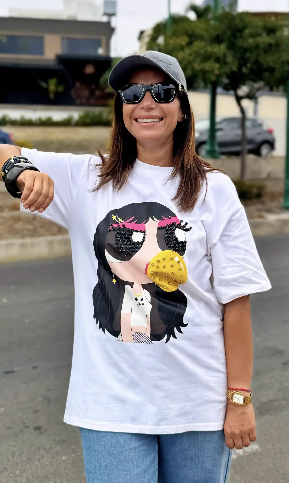 Camiseta Estampada Oversize