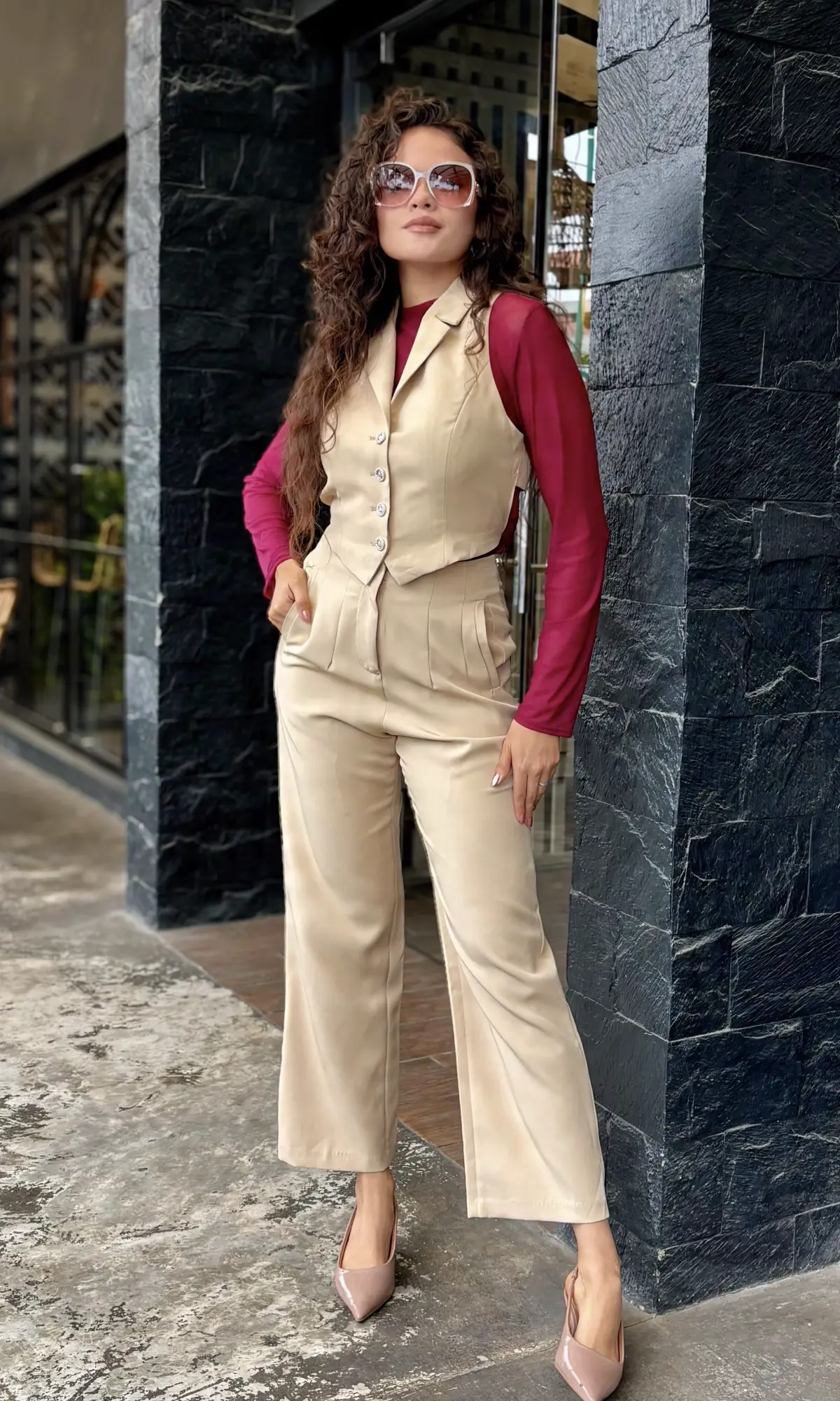 Conjunto Chaleco Pantalón