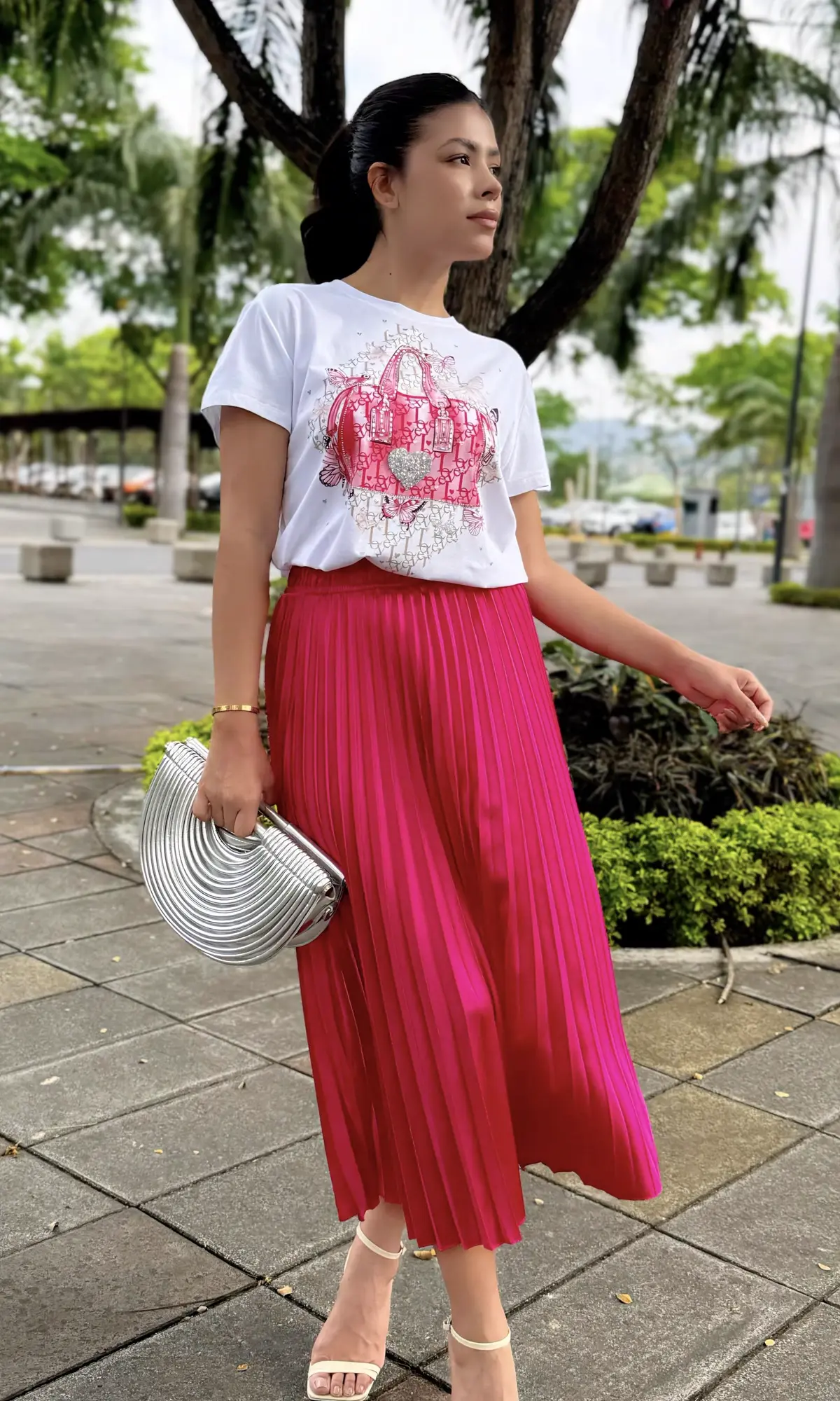 Camiseta Estampado Glam