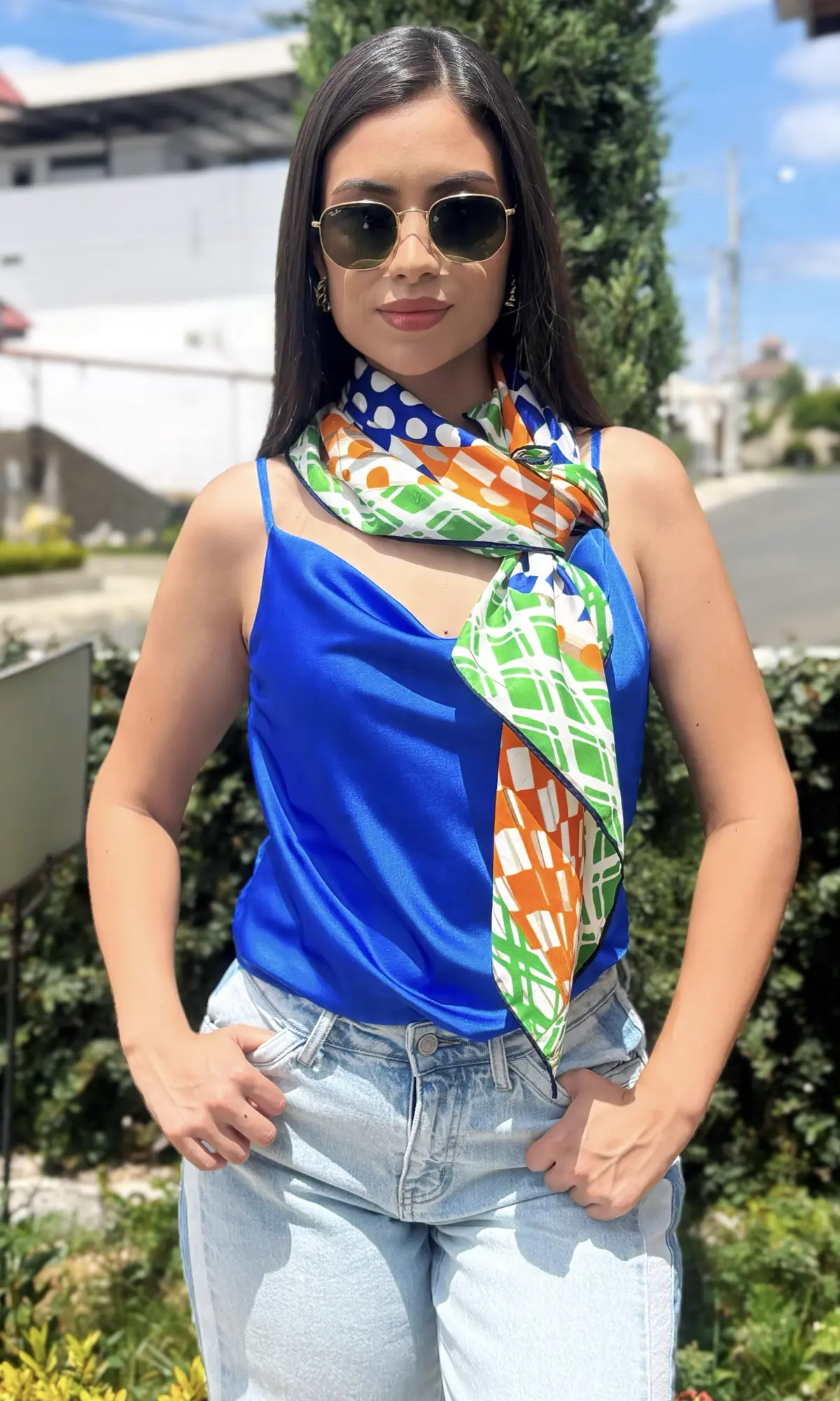 Blusa Satinada Tirantes