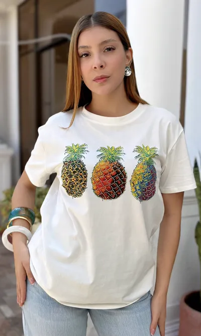 Camiseta Piñas Lentejuelas