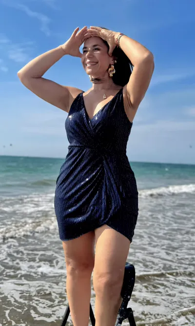 Vestido Corto Lentejuelas