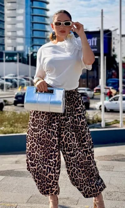 Pantalón Harem Animal Print
