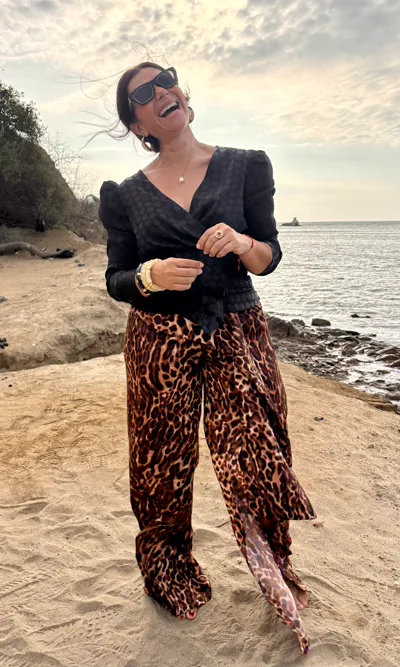 Pantalón Envolvente Animal Print