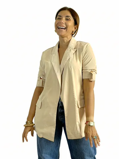 Blazer Beige Clásico
