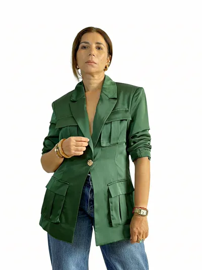 Chaqueta Verde Safari