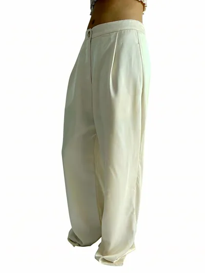 Pantalón Beige Fluido