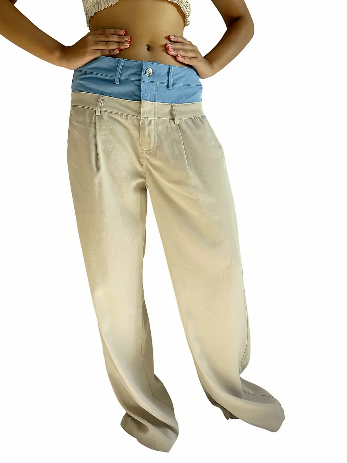Pantalón Beige Denim