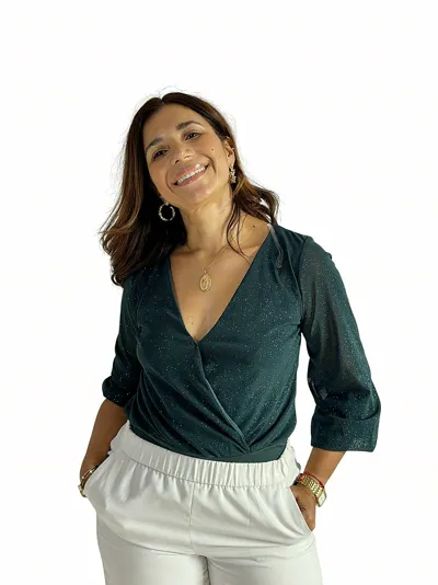 Blusa Verde Cruzada
