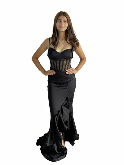 Vestido Negro Corsé