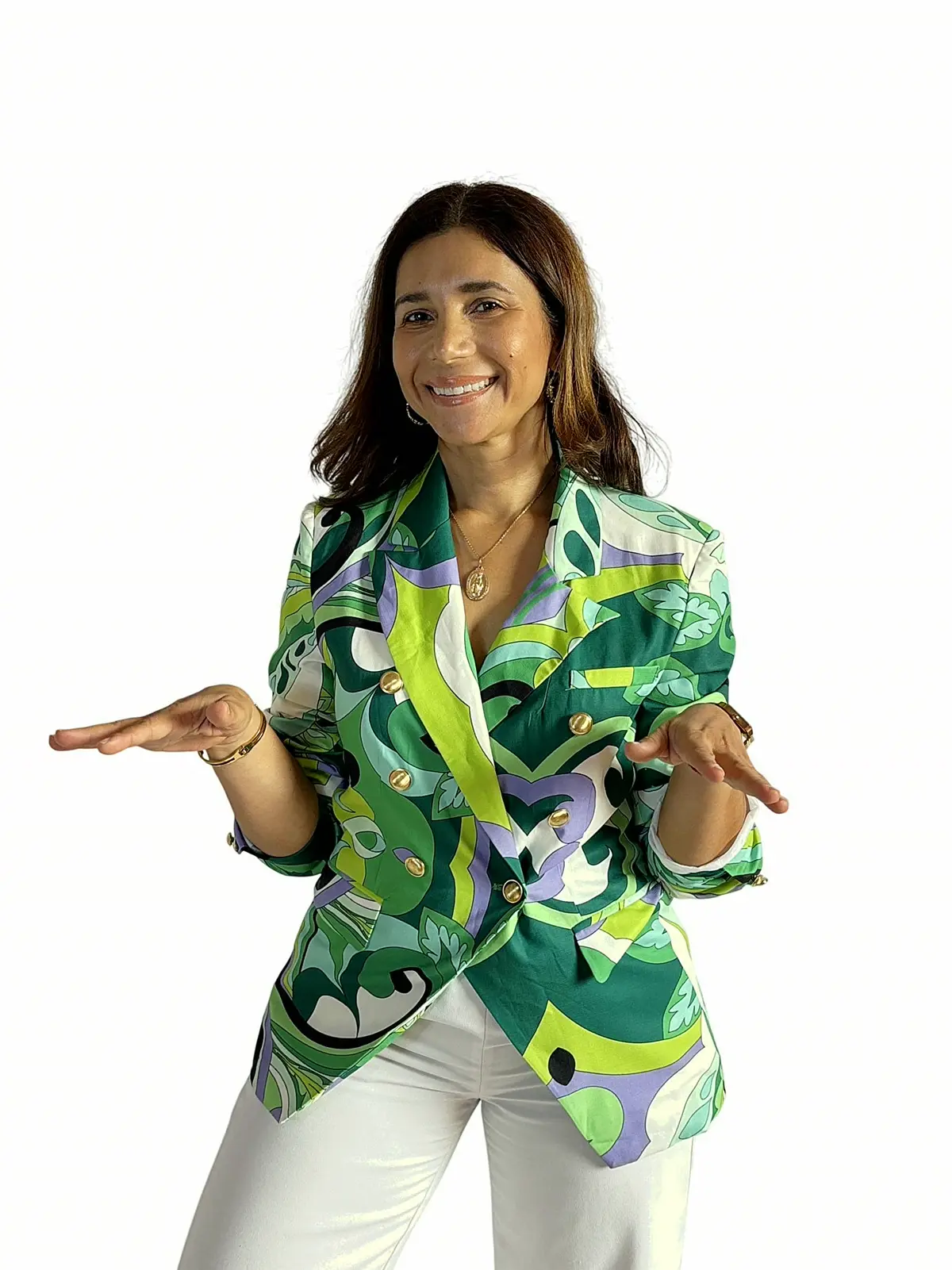 Blazer Estampado Verde