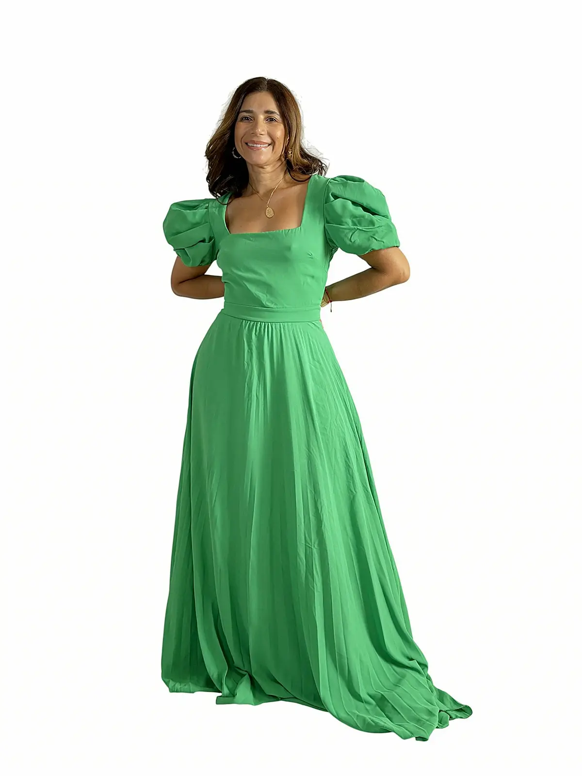 Vestido Manga Abullonada