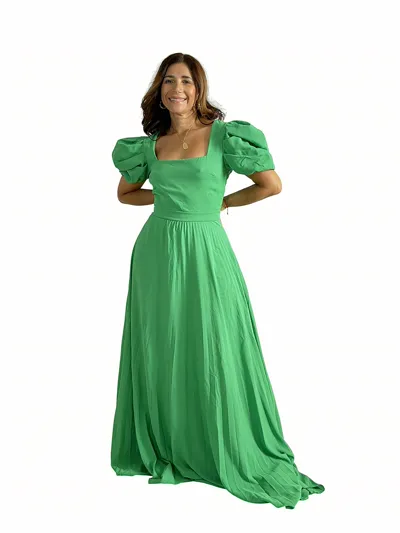 Vestido Manga Abullonada