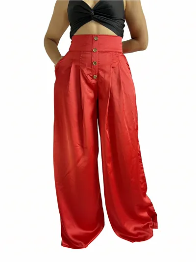 Pantalón Rojo Palazzo