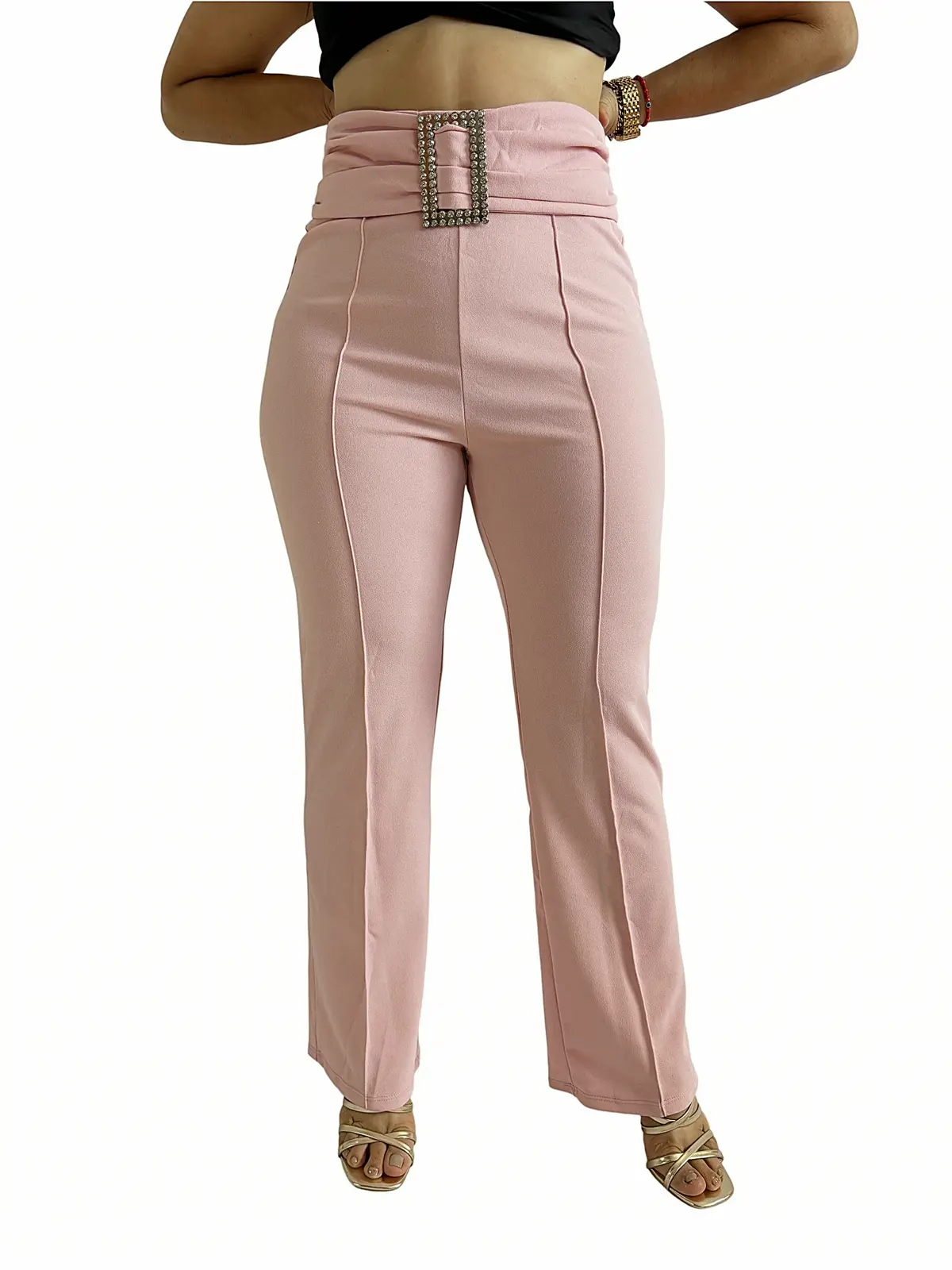Pantalón Rosa Hebilla