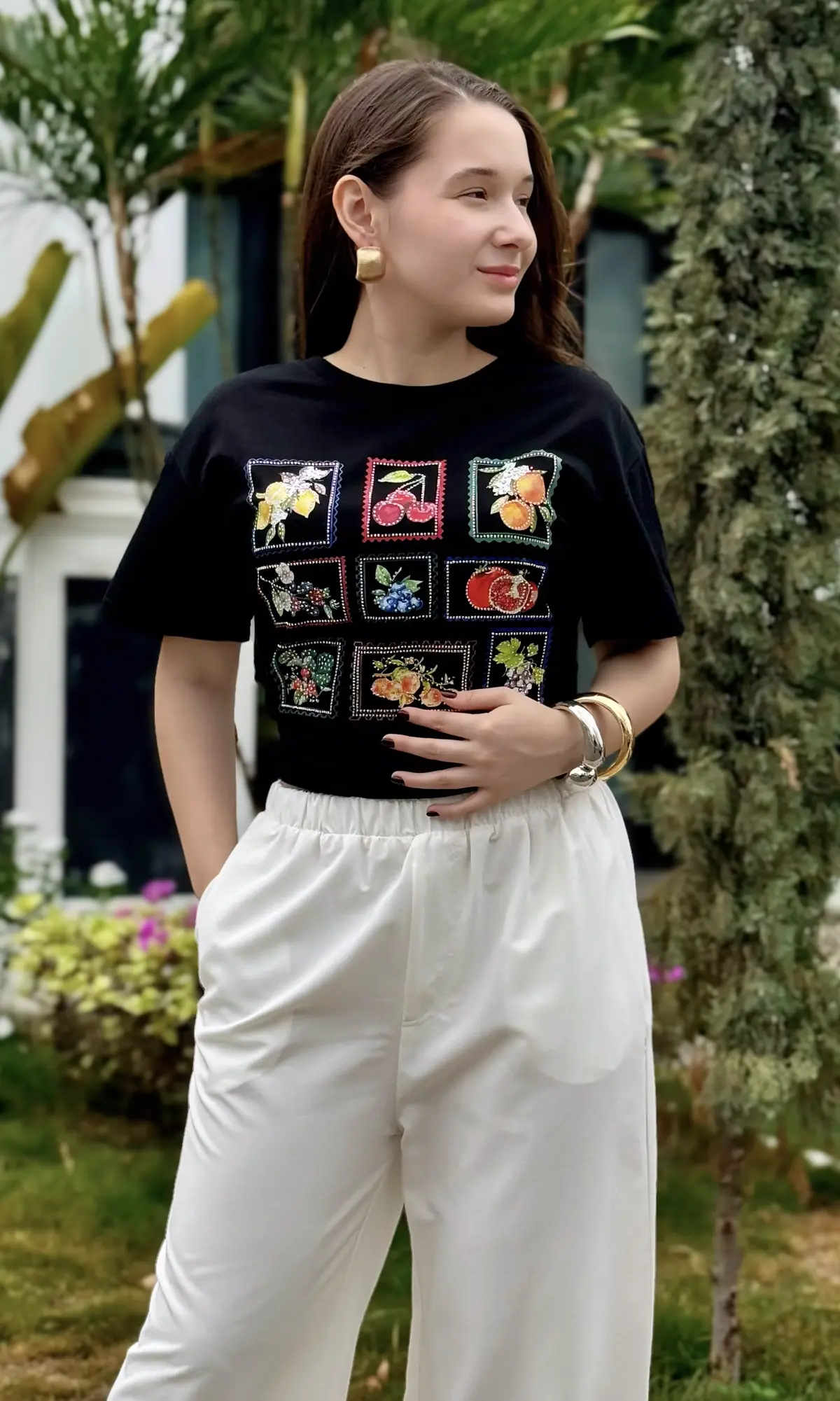 Camiseta Estampado Cuadros