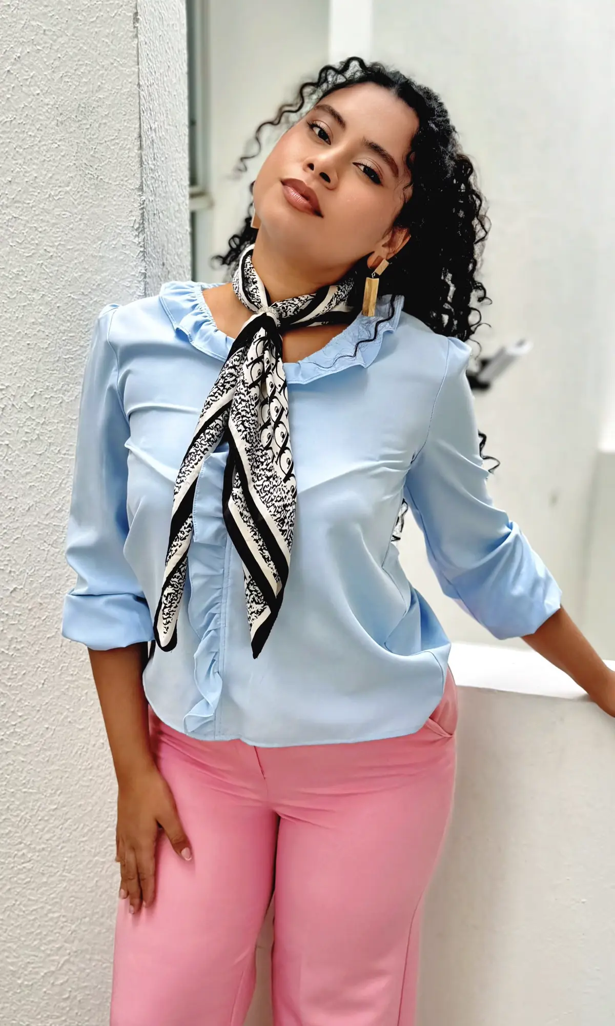 Blusa Cuello Volante
