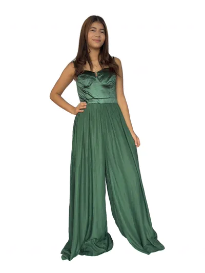 Enterizo Verde Strapless