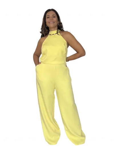 Conjunto Amarillo Halter