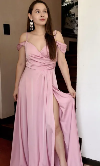 Vestido de Gala Falda Amplia