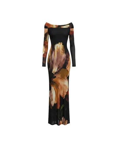 Vestido Floral Manga Larga