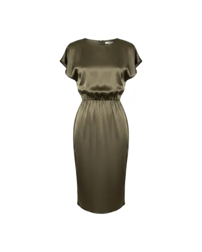 Vestido Midi Verde Oliva